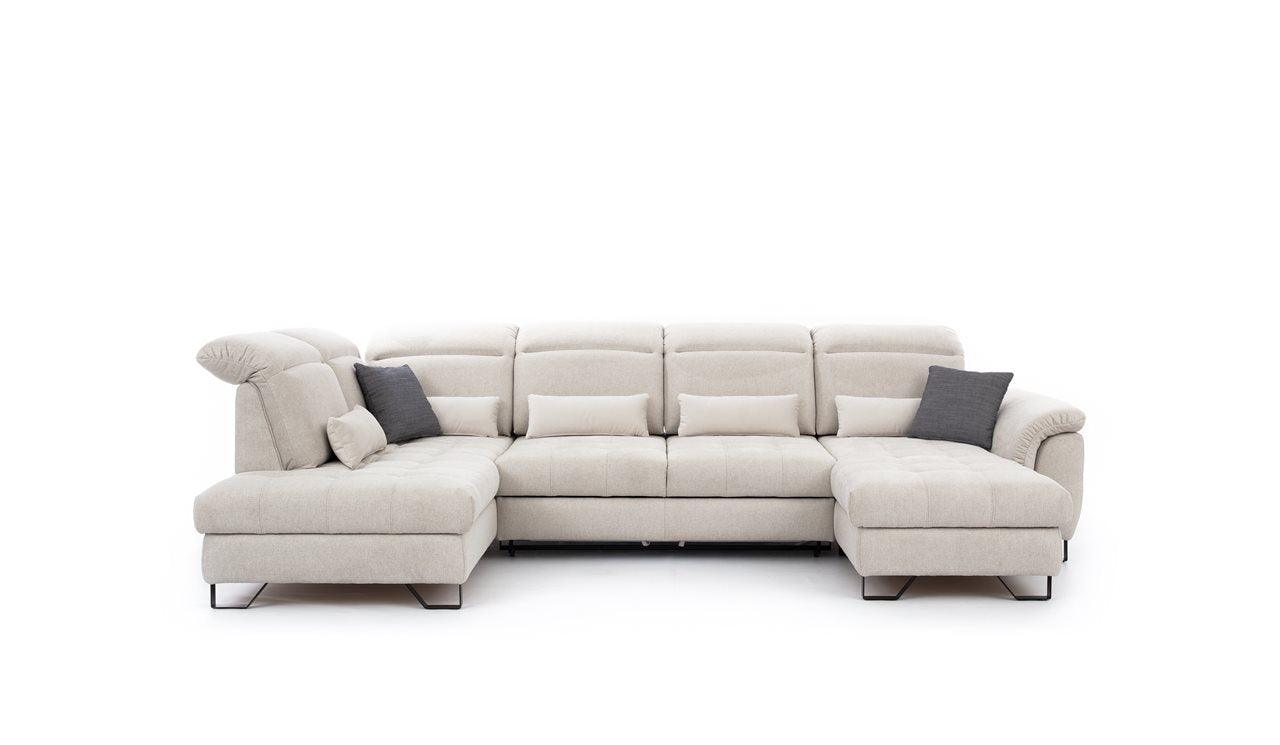 Giova Corner Sofa Bed U Shape