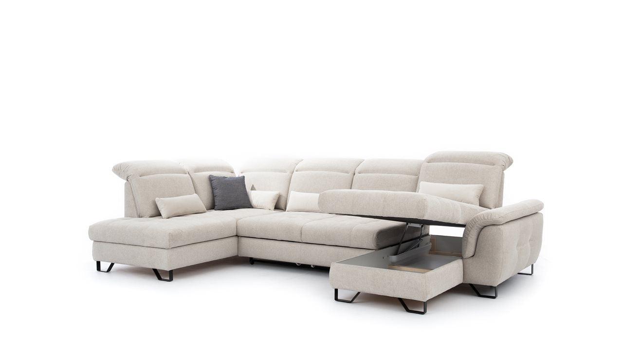 Giova Corner Sofa Bed U Shape