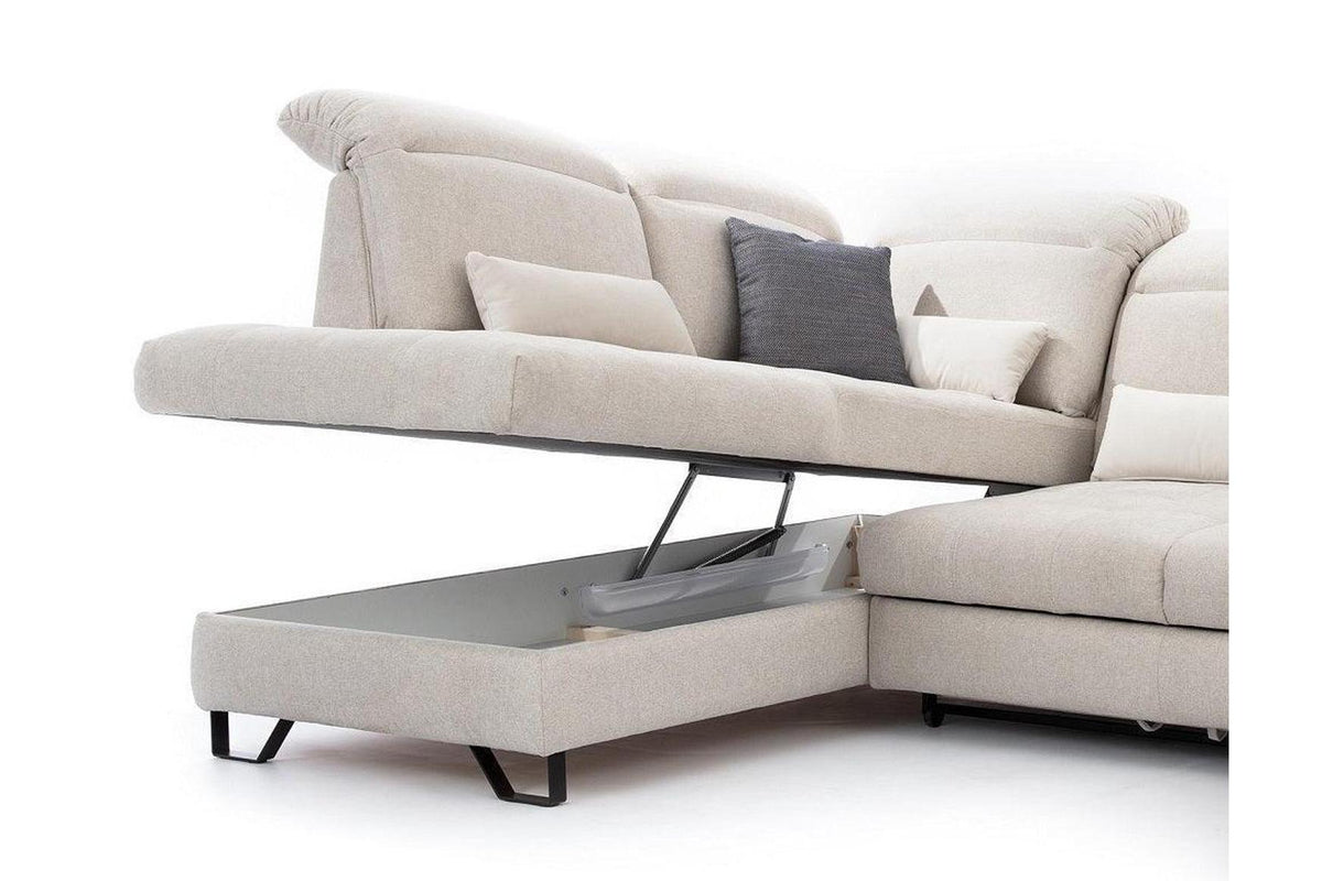 Giova Corner Sofa Bed With Storage