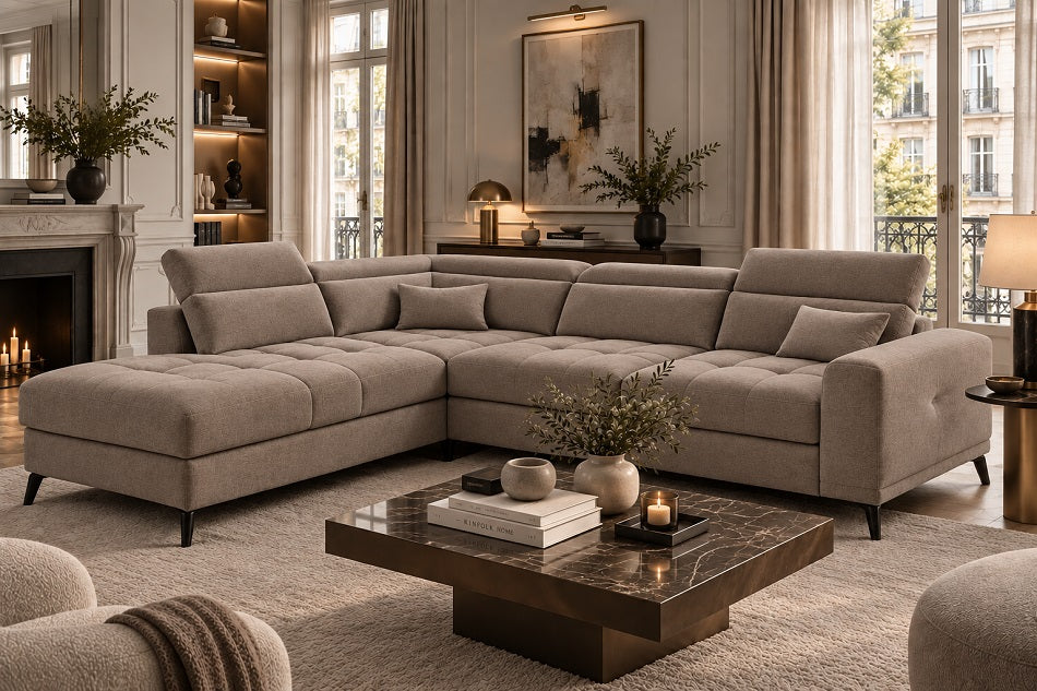 Halifax Express Delivery Corner Sofa Kensington Nutmeg