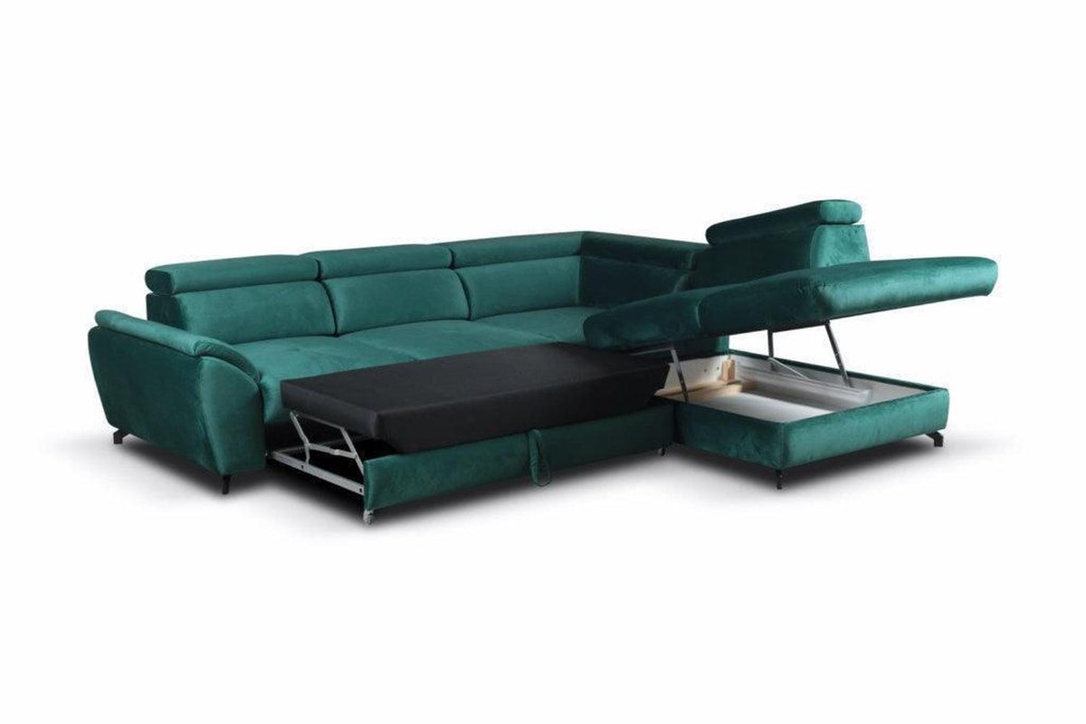 Ex-Display Marolla Corner Sofa Bed Monolith 85