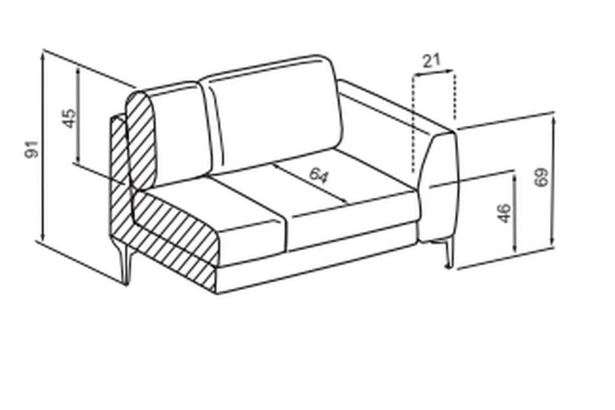 Imperia 3 Seater Sofa Bed With Storage