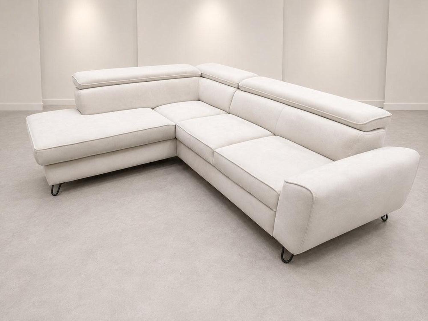 Ex-Display Idylla Corner Sofa Bed With Storage Malia Cream
