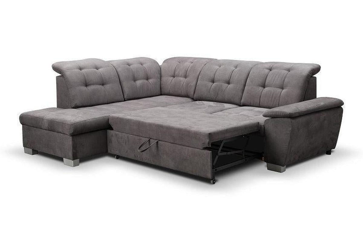 Kalvi Corner Sofa Bed With Storage