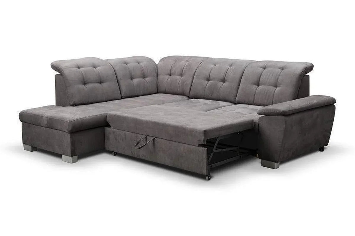 Kalvi Corner Sofa Bed With Storage