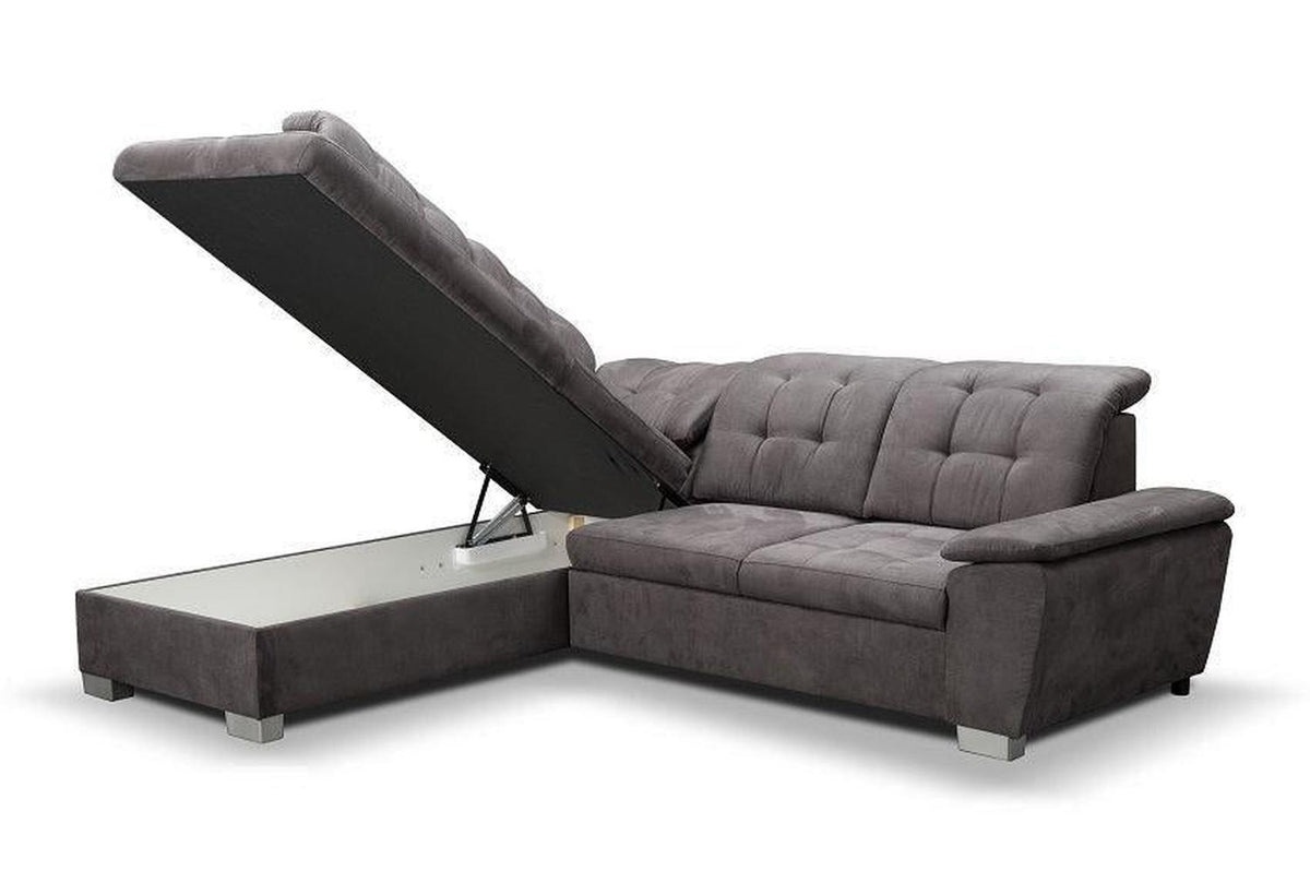 Kalvi Corner Sofa Bed With Storage