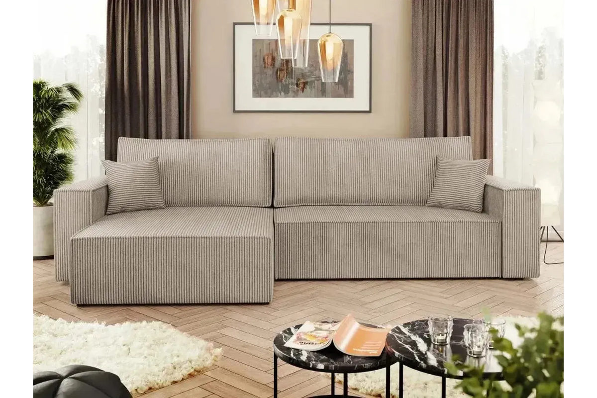 Karl L Maxi Corner Sofa Bed With Storage