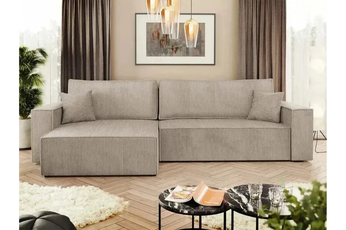 Karl L Maxi Corner Sofa Bed With Storage