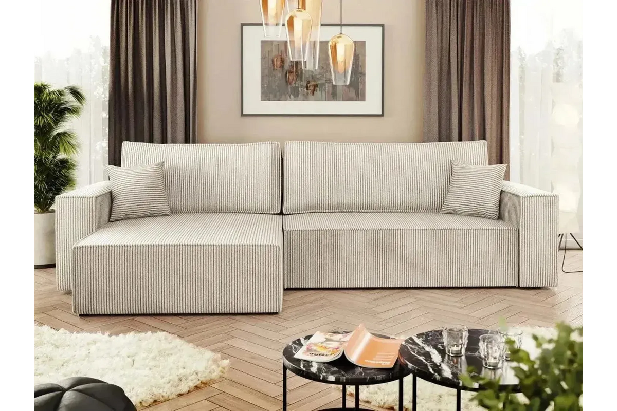 Karl L Maxi Corner Sofa Bed With Storage