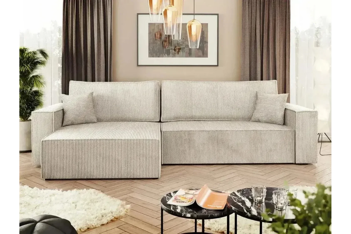 Karl L Maxi Corner Sofa Bed With Storage