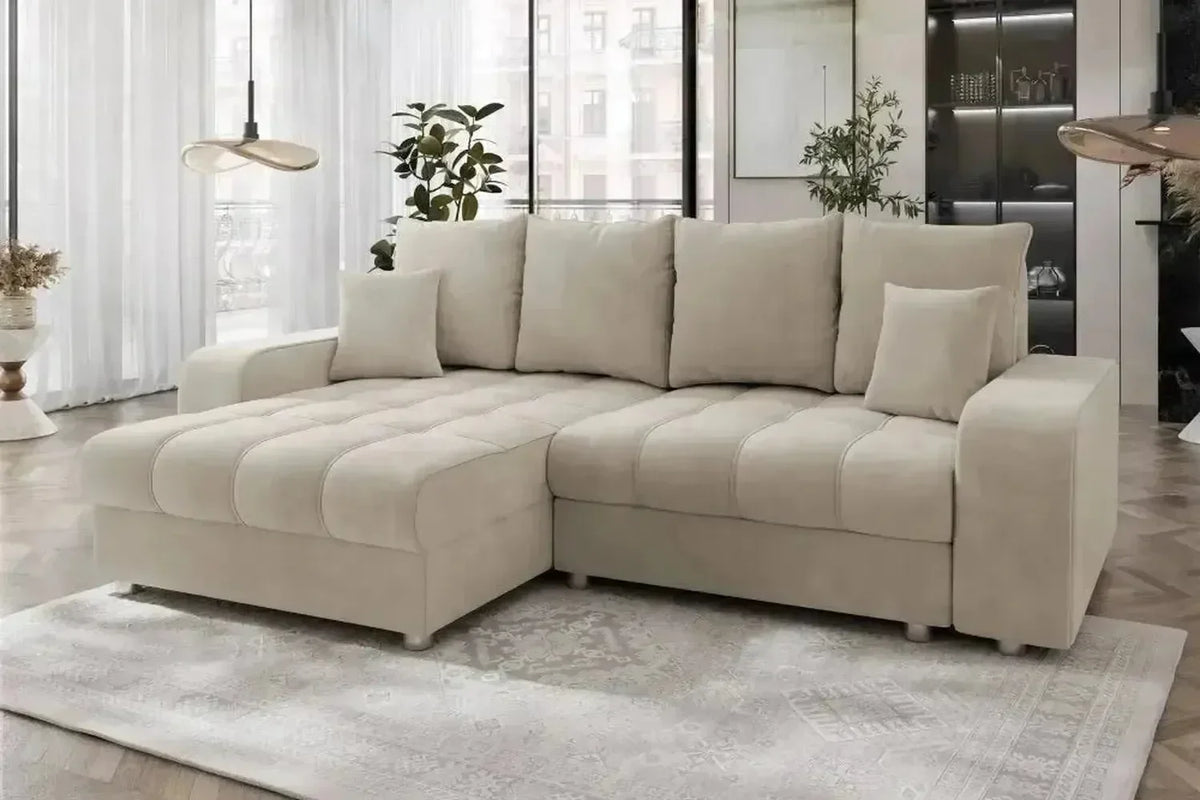 Manchester Corner Sofa Bed With Storage