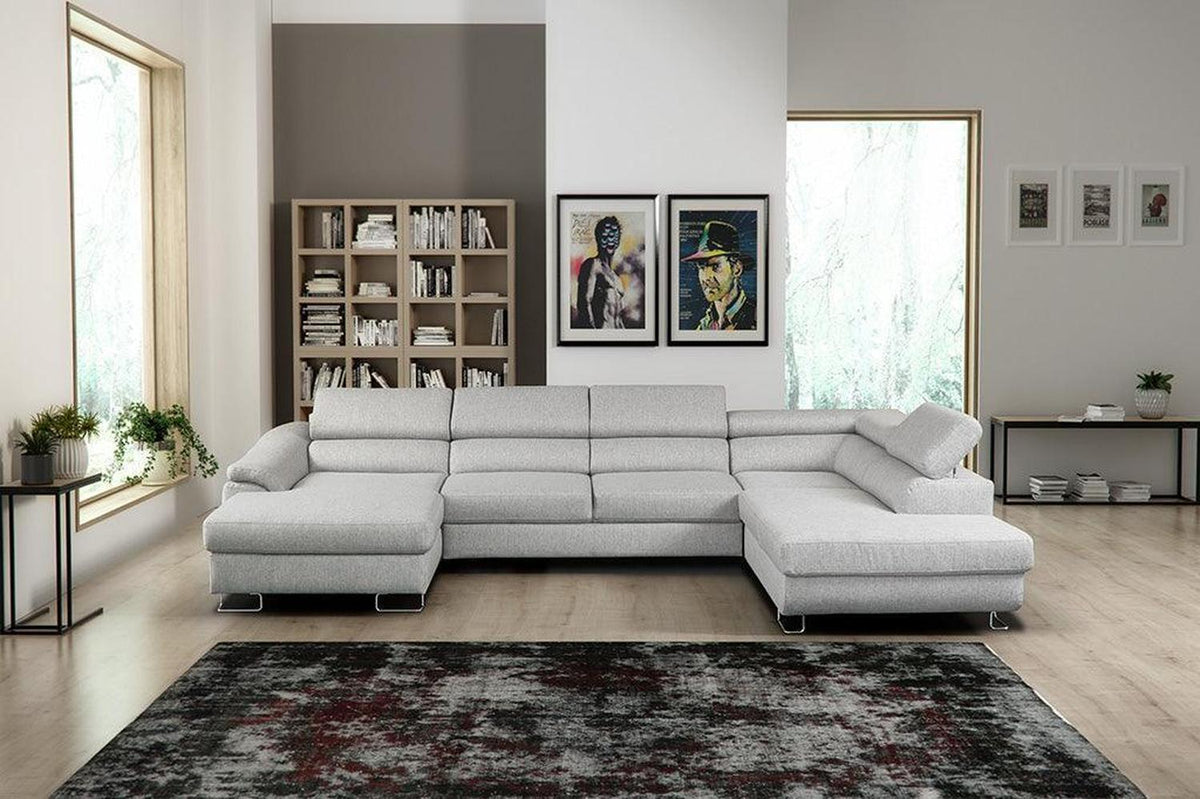 Lavos U Shape Express Delivery Corner Sofa Bed With Storage Zetta 302