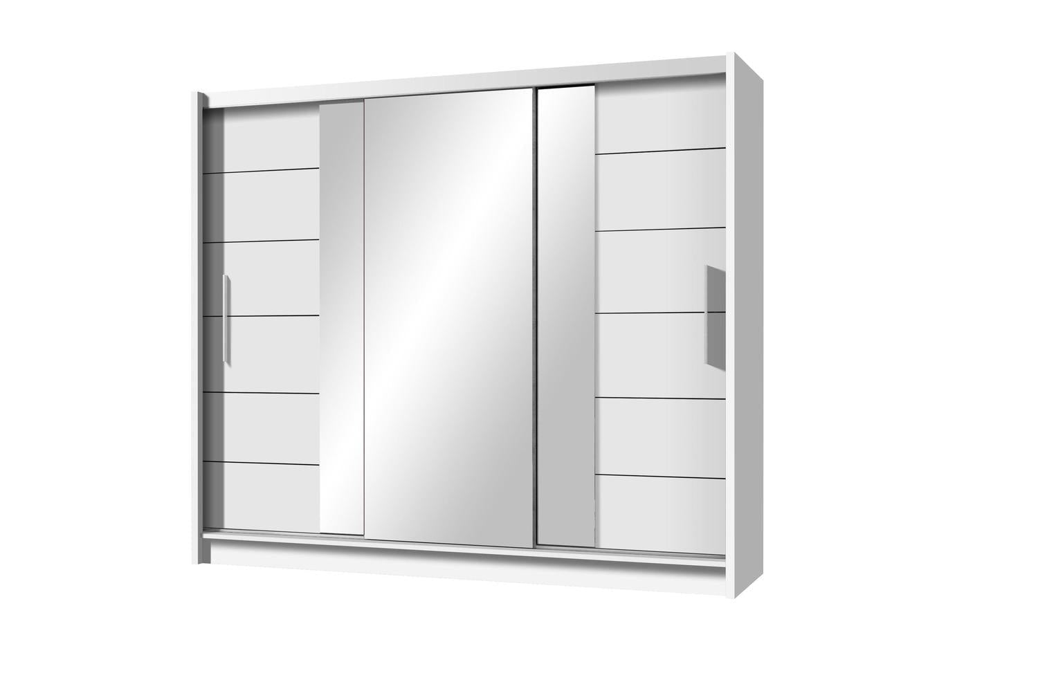 Lizbona 2 250 White Sliding Wardrobe