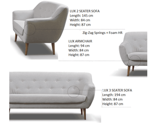 Lux Armchair - Msofas LTD