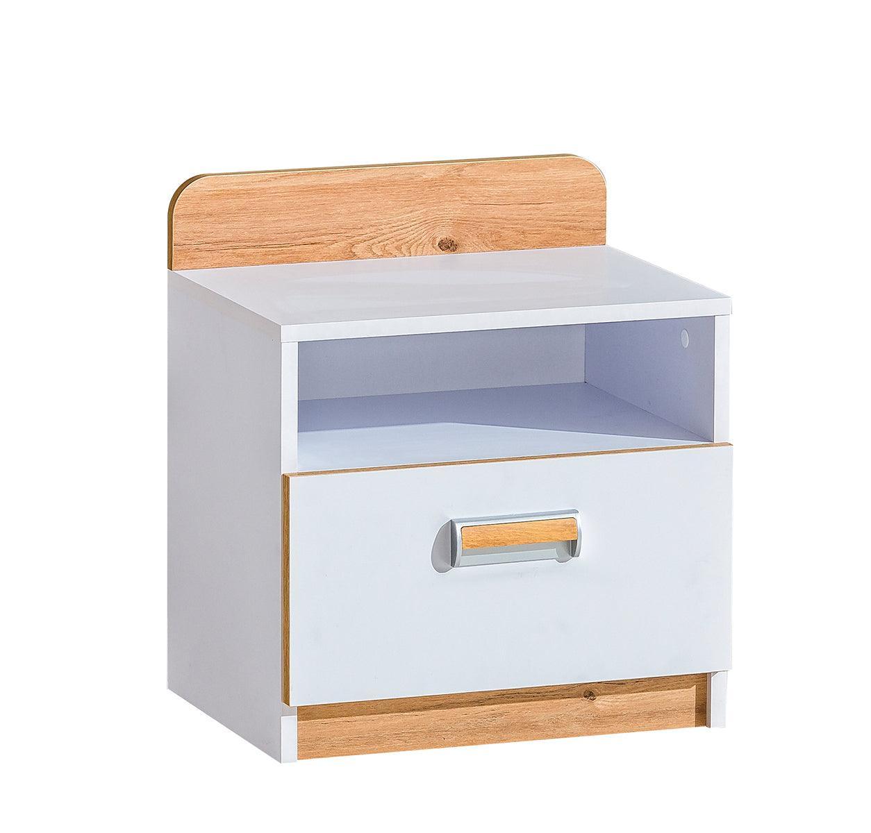 Lorento White Bedside Table 12