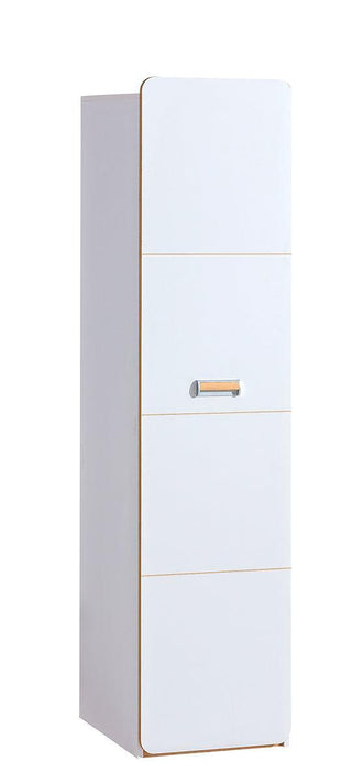 Lorento White Single Wardrobe 2 - Msofas LTD