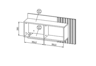 Lamelo La11 Wall Shelf 90 - Msofas LTD