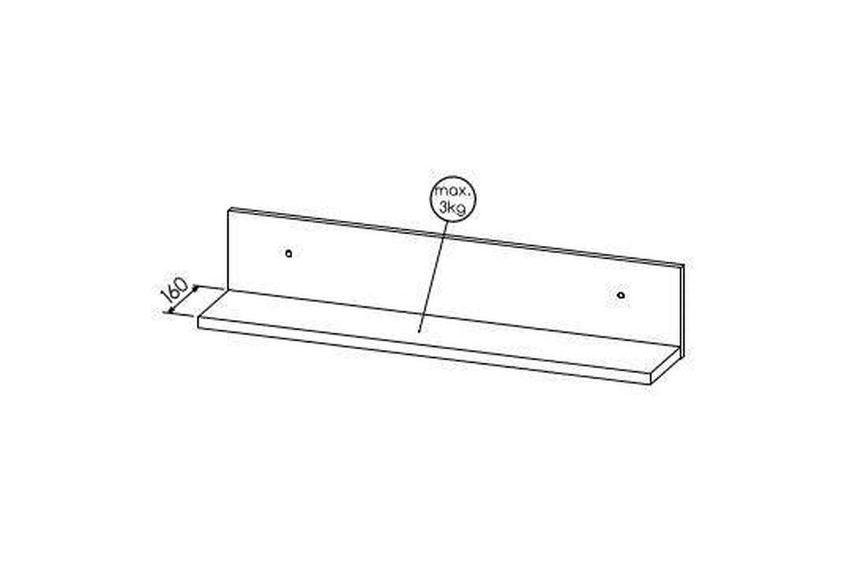 Lamelo La12 Wall Shelf 90