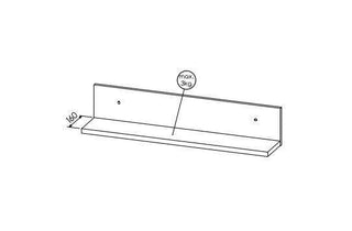 Lamelo La12 Wall Shelf 90 - Msofas LTD