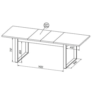 Lamelo Extendable Dining Table - Msofas LTD