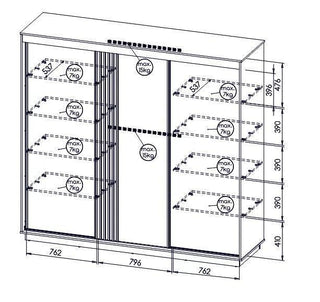 Lamelo Wardrobe 240 - Msofas LTD