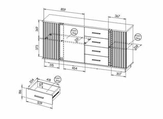 Lamelo Sideboard 178 - Msofas LTD