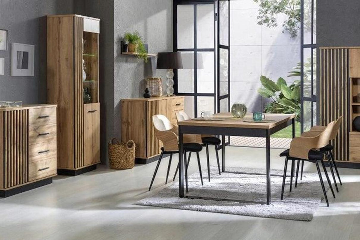 Lamelo Tall Display Cabinet 60