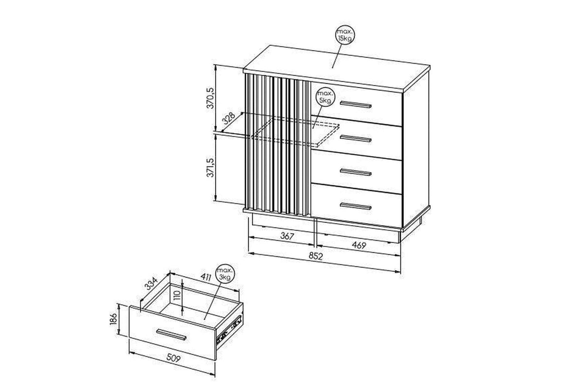 Lamelo Sideboard 90