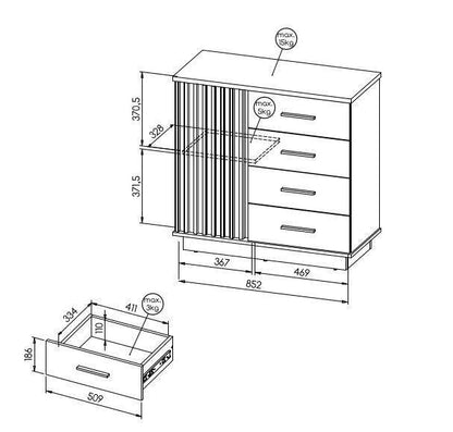 Lamelo Sideboard 90