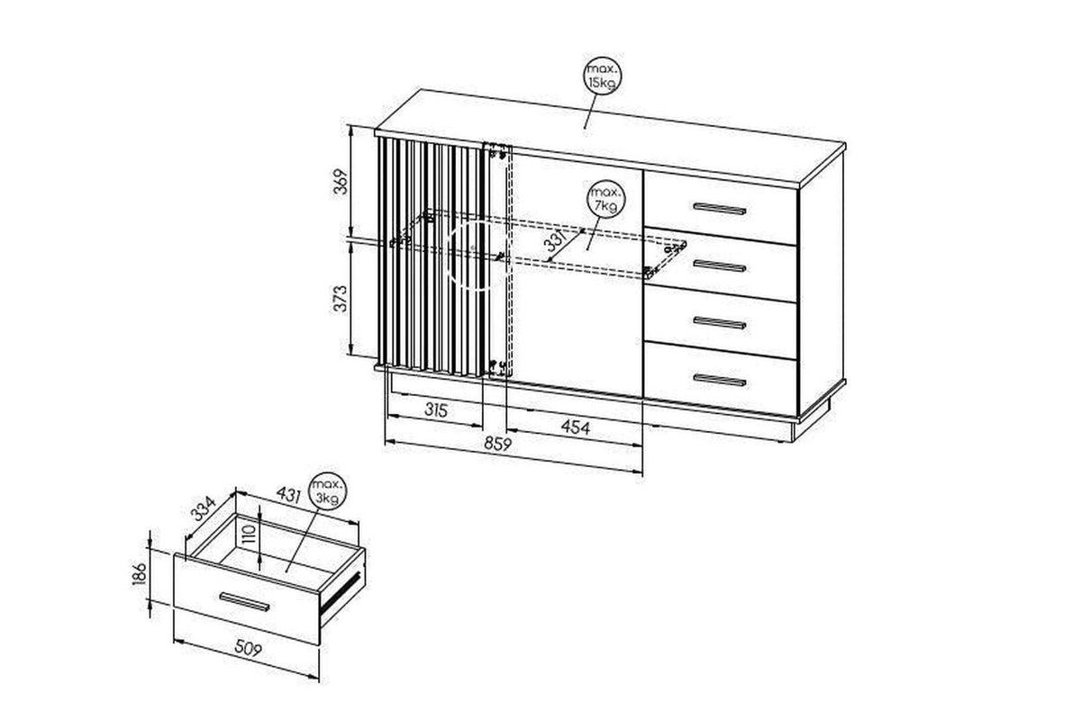 Lamelo Sideboard 141