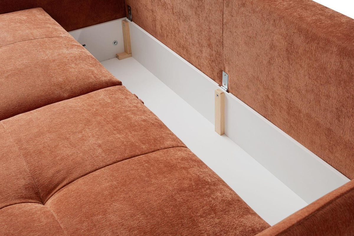 Leto 3 Seater Sofa Bed With Storage