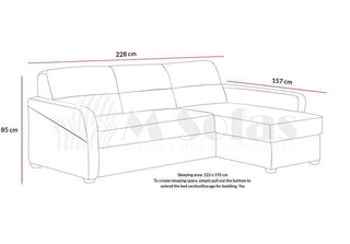 Livia Corner Sofa Bed - Msofas LTD