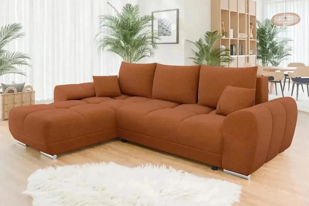 Bristol L Corner Sofa Bed With Storage