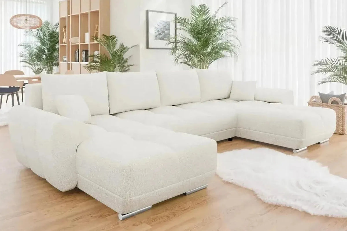Bristol U Shape Corner Sofa Bed With Storage