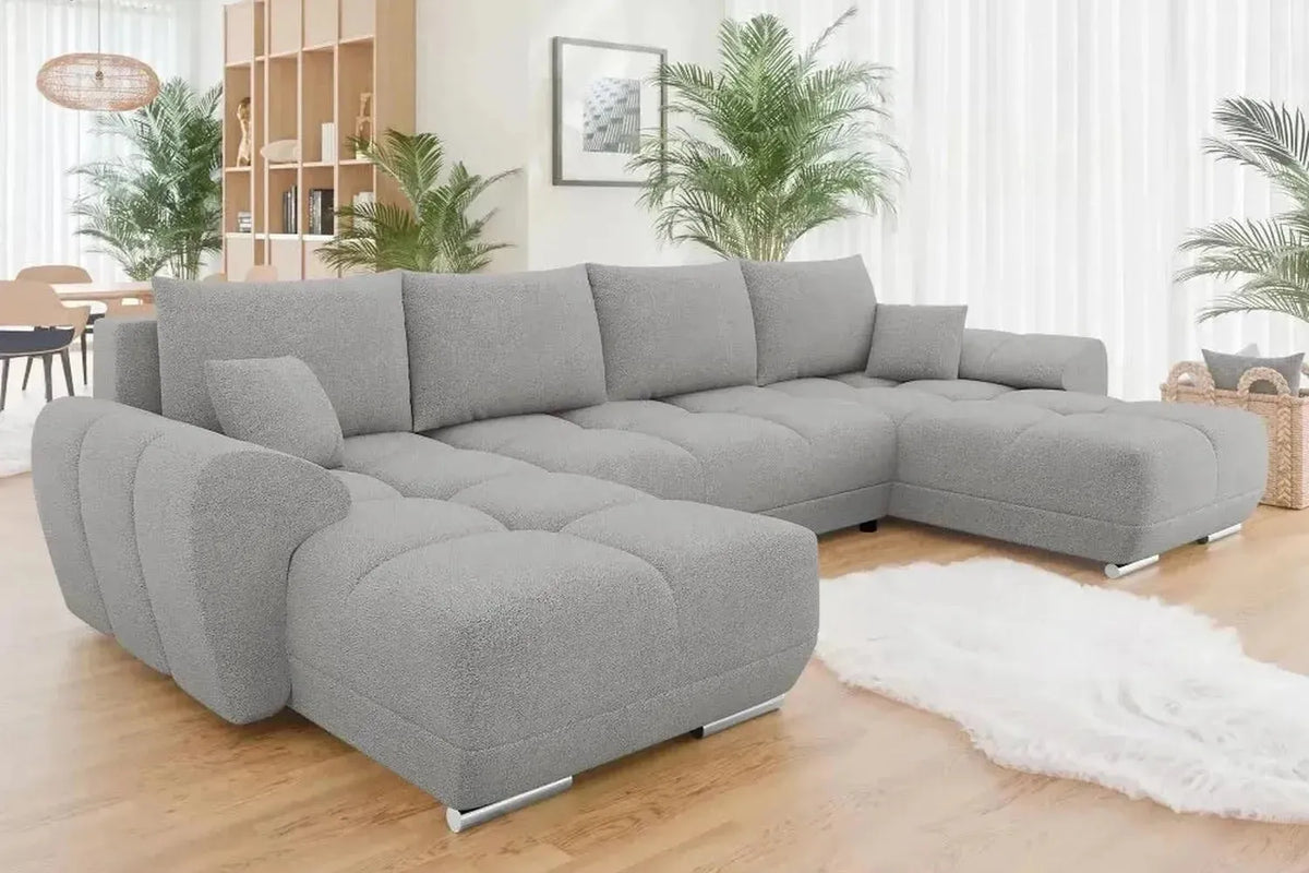 Bristol U Shape Corner Sofa Bed With Storage