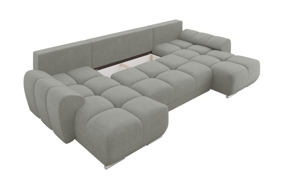 Bristol U Shape Corner Sofa Bed With Storage