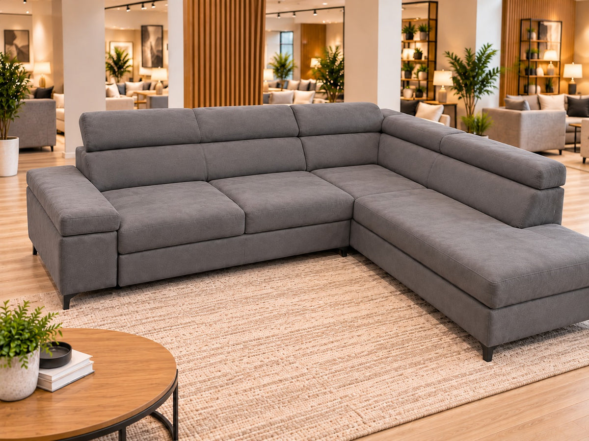 Ex-Display Lonigo Corner Sofa Bed With Storage Esperta 15