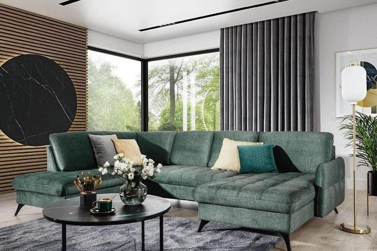 Lukka U Corner Sofa Bed With Storage