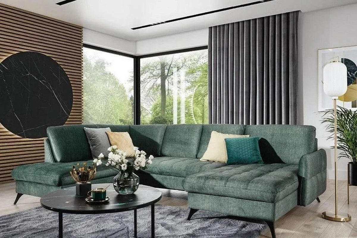 Lukka U Corner Sofa Bed With Storage
