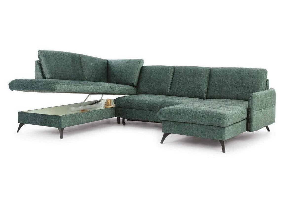 Lukka U Corner Sofa Bed With Storage