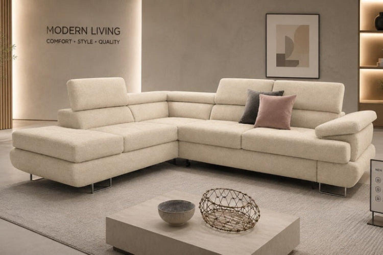 Ex-Display Luton Corner Sofa Bed With Storage Monolith 04
