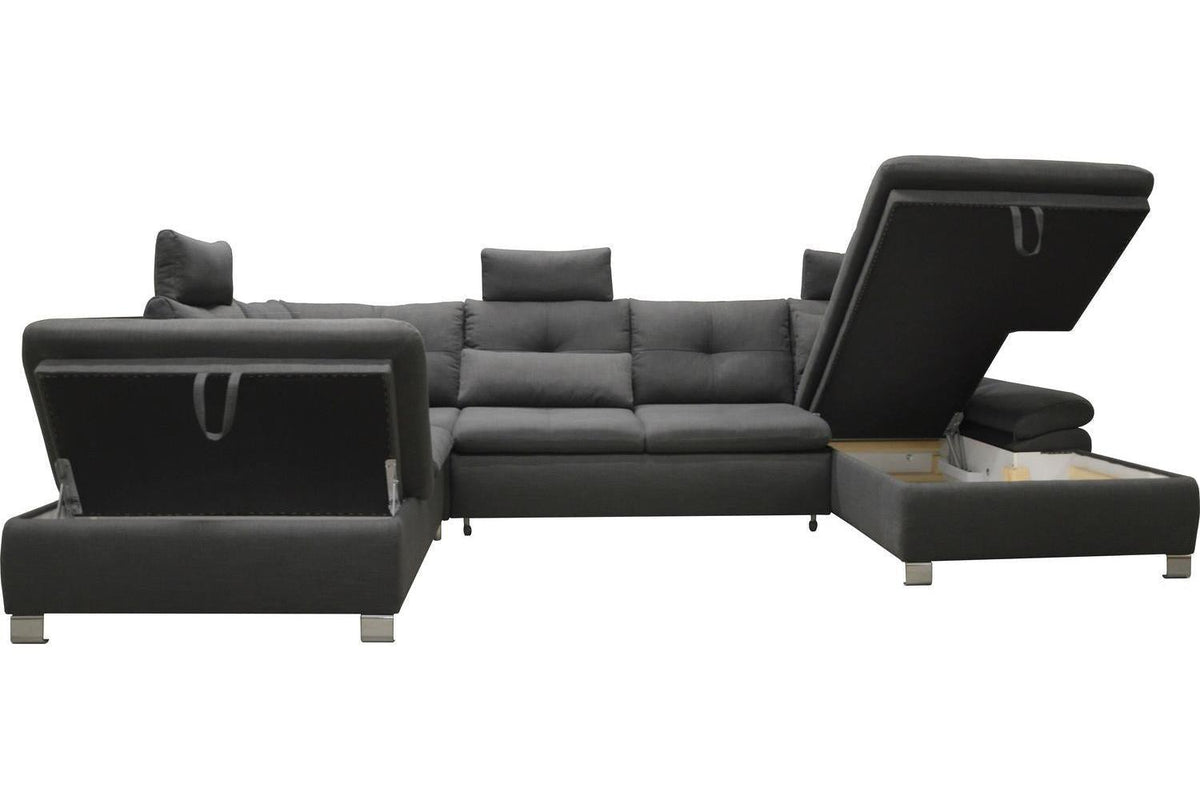 Madeira 3 U Shape Corner Sofa Bed
