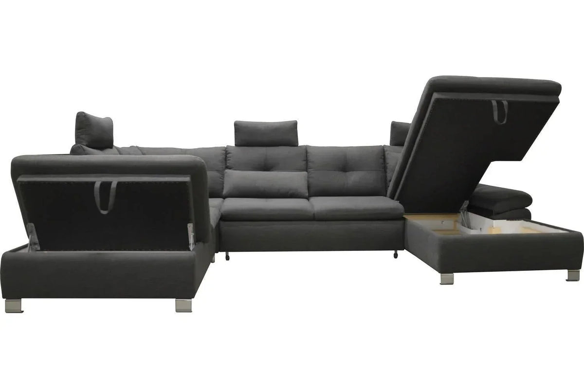 Madeira 3 U Shape Corner Sofa Bed
