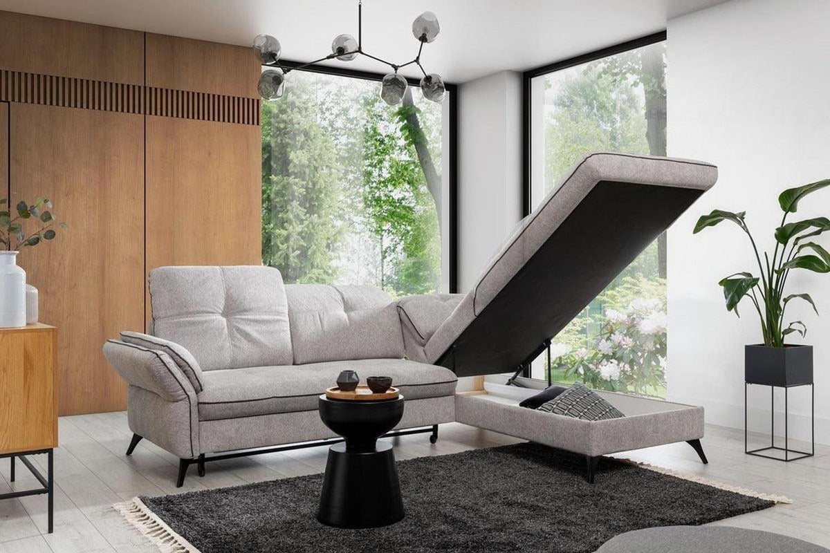 Massimo Ii Corner Sofa Bed With Storage