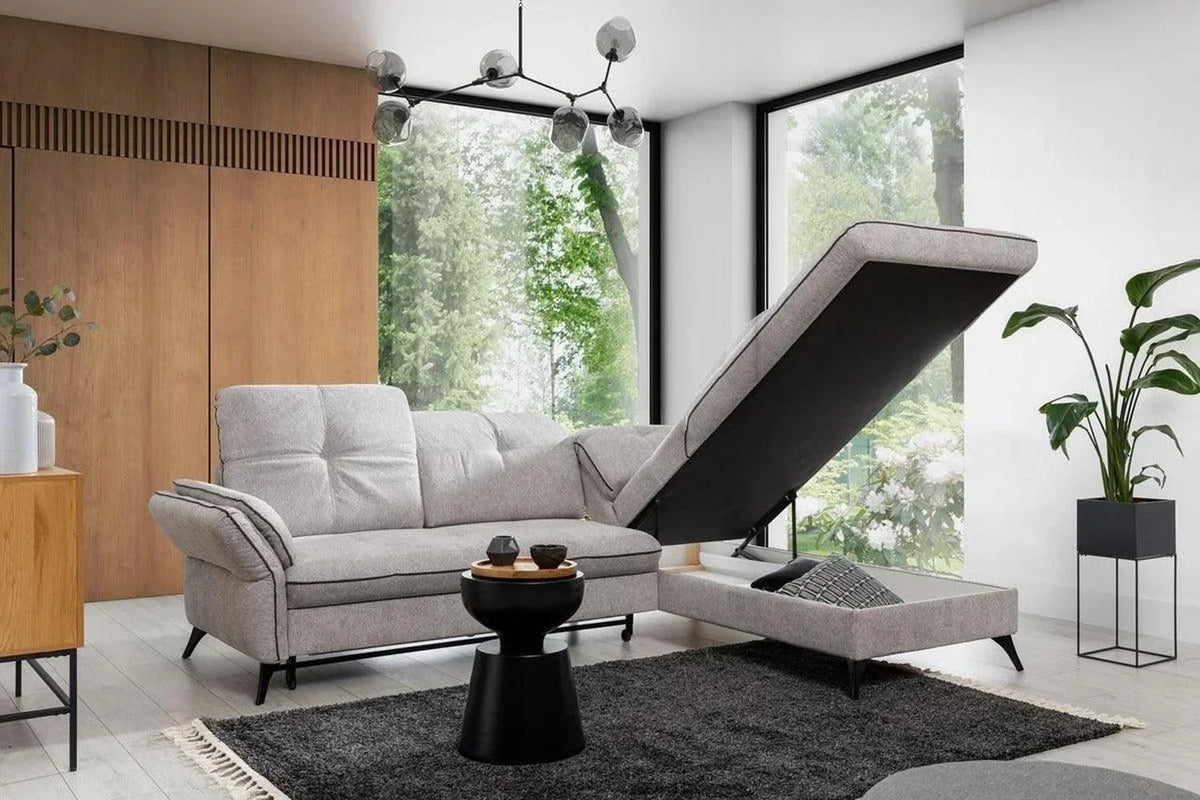 Massimo Ii Corner Sofa Bed With Storage