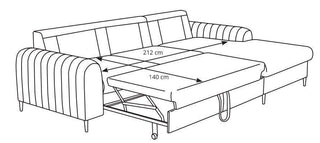 Monaco Corner Sofa Bed - Msofas LTD