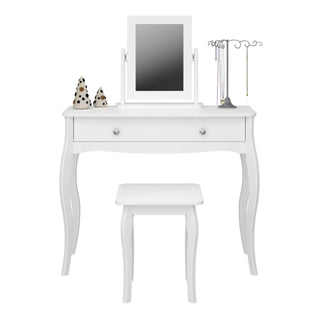 Baroque Mirror White