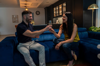 Ragusso Express Delivery Narożnik z funkcją spania i pojemnikiem na pościel Malia Marine