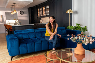 Ragusso Express Delivery Narożnik z funkcją spania i pojemnikiem na pościel Malia Marine