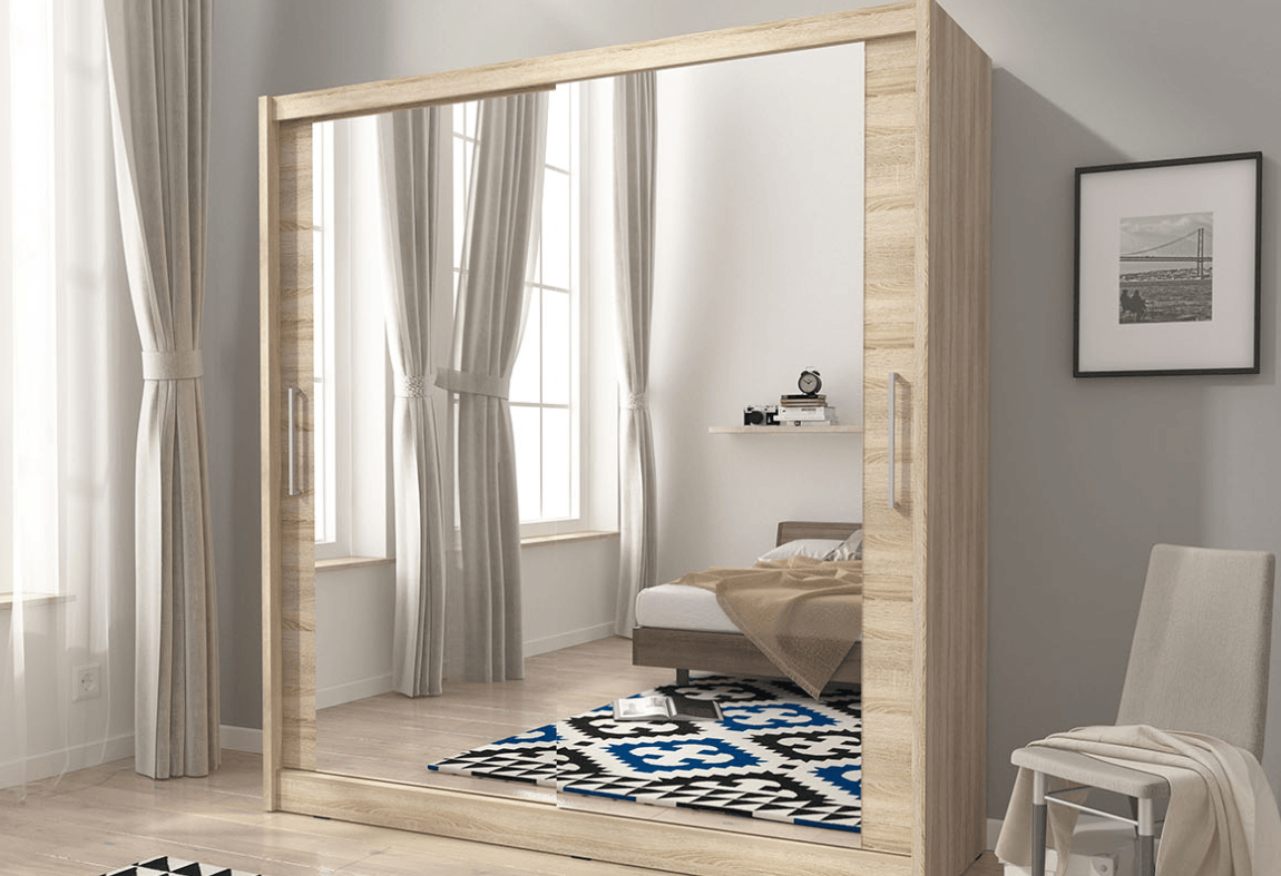 Maya 130 Double mirror wardrobe